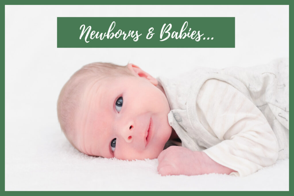 A newborn baby photographed at home near Inverness